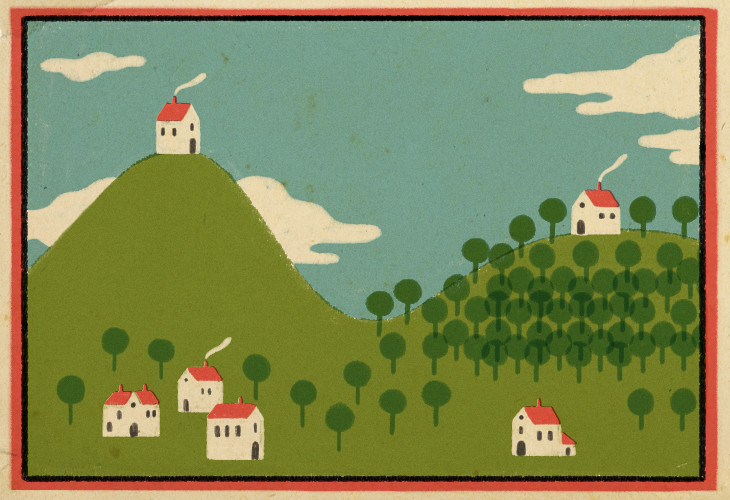 Casas en el pueblo y en el monte
